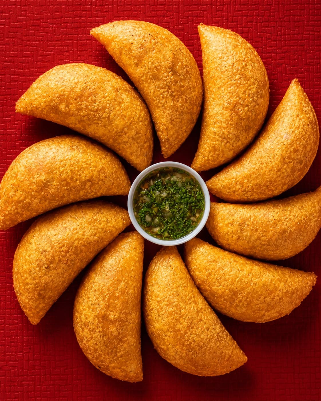Empanadas JK dispuestas en presentación